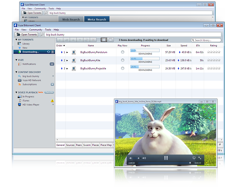 Vuze freeware screenshot