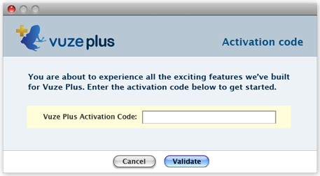 how to get vuze plus activation code